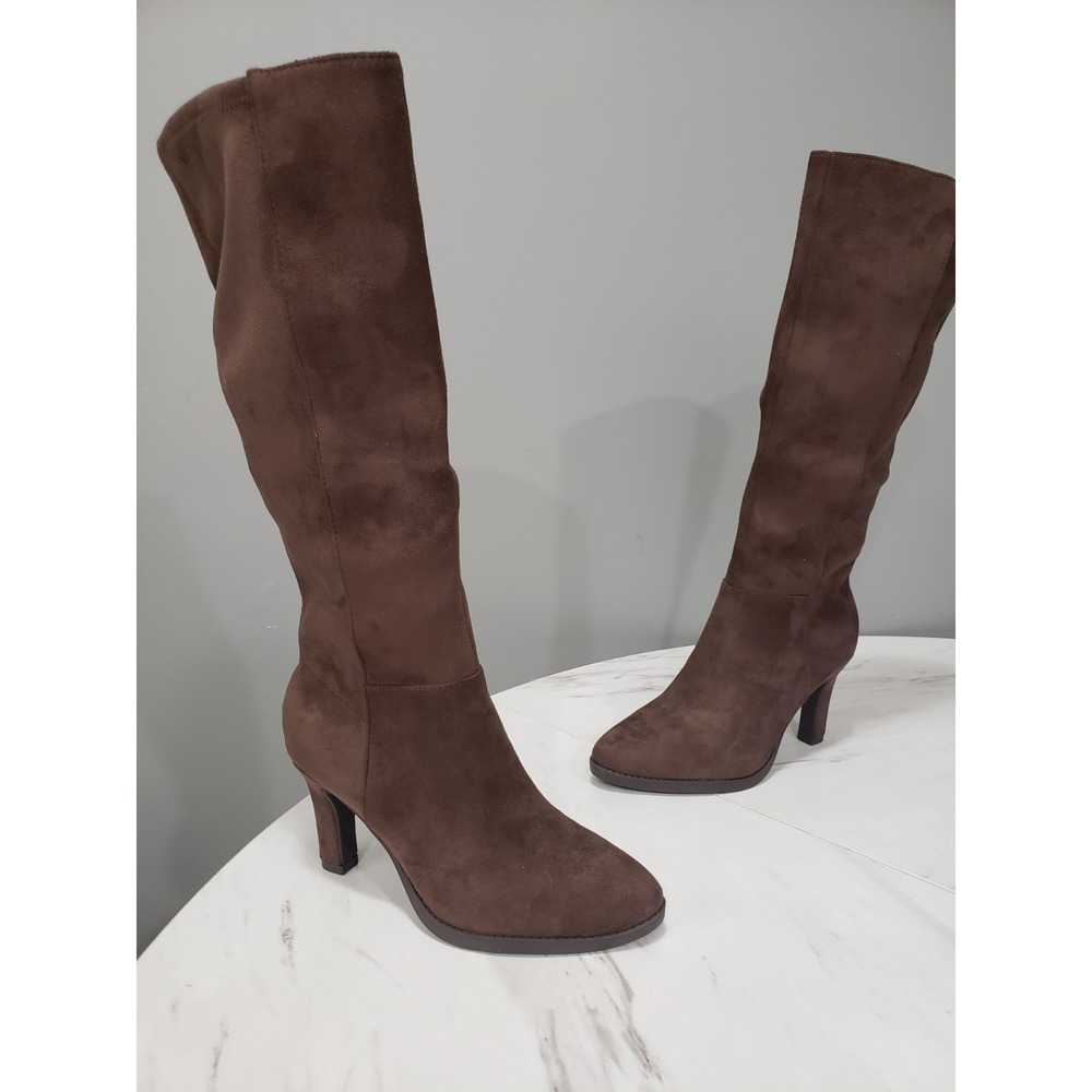 NEW‎ NO BOX SZ 6 Aerosoles Lynx Boot Brown Suede Knee High Pointed Toe Tall Knee